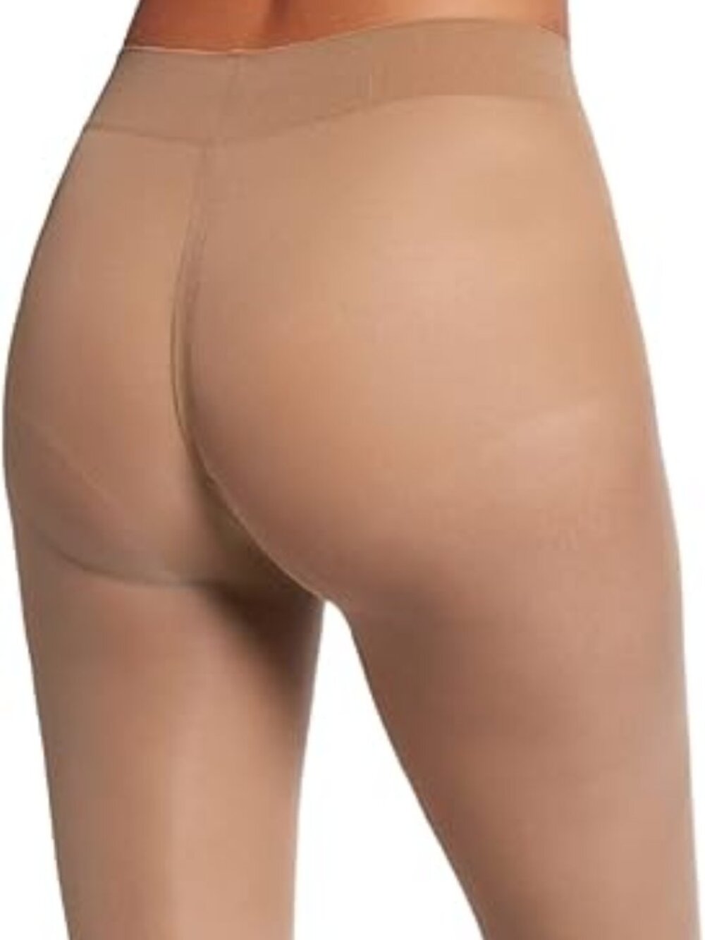 $65 Wolford Pure 10 Tights Gobi Caramel Sheer Nude Matte Invisible Seamless XS - Picture 5 of 13